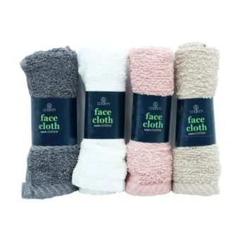 Face Cloth Assorted Colour 25x25cm 100% Cotton | Discounted in Bulk