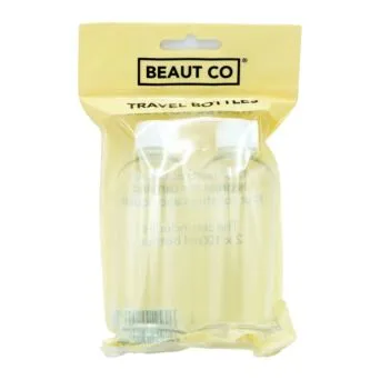 Beaut Co Travel Bottles 2-Pack 100ml Hand Luggage | Discounted in Bulk
