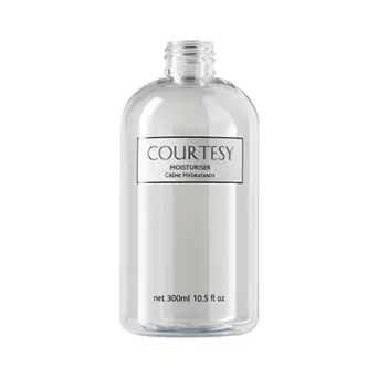 Courtesy Empty Printed 300ml Bottle Moisturiser Label