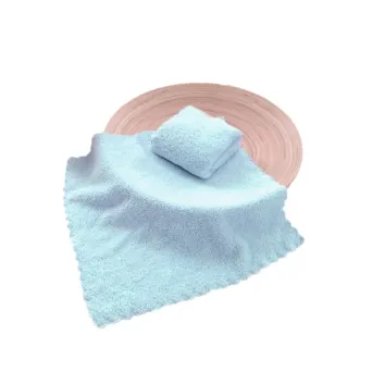 Face Flannel Blue 25x25cm – Ultra-Soft Blue Bamboo Fleece (280g) | Bulk Discounted