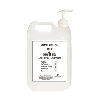 2x Greener Lifestyle Bath & Shower Gel 5L – With Argan Oil
