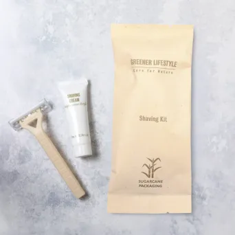 Greener Lifestyle Shaving Kit — Eco-Friendly Razor in Sugar Cane Sachet