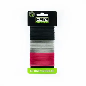 Hair Academy 40 Hair Bobbles – Mixed Colors 