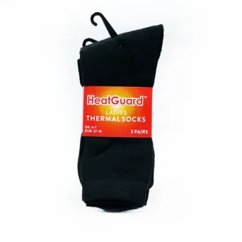 HeatGuard Ladies Thermal Socks — 3 Pair Pack — Wholesale Bulk & Trade Cases