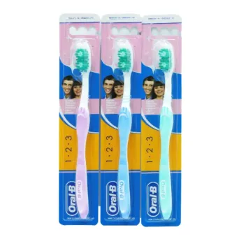 Oral-B Toothbrush 123 Delicate White Medium | Wholesale Bulk Toiletries for Schools & Care Homes