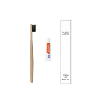 Pure Boxed Dental Kit – Plastic Free Toothbrush & Toothpaste | Oral Care Kit