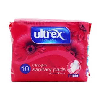 Ultrex Ultra Slim Sanitary Pads with Wings 10 Pack | Discounted in Bulk