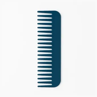 Wide Tooth Comb Blue – Detangling Comb for Travel & Hygiene Kits