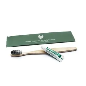 Bamboo Dental Kit Vegan Toothpaste 5g and Biodegradable Bamboo Toothbrush