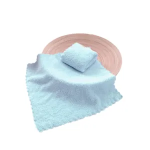 Face Flannel Blue 25x25cm – Ultra-Soft Blue Bamboo Fleece (280g) | Bulk Discounted