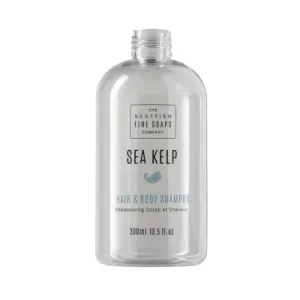 Sea Kelp Hair & Body Shampoo Gel 300ml Empty Printed Bottle