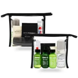 Greener Lifestyle Travel Toiletry Bag with Eco Shower Cap