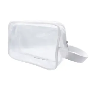 Clear Travel Wash Bag White XL | No Minimum Order