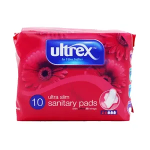 Ultrex Ultra Slim Sanitary Pads with Wings 10 Pack | Discounted in Bulk