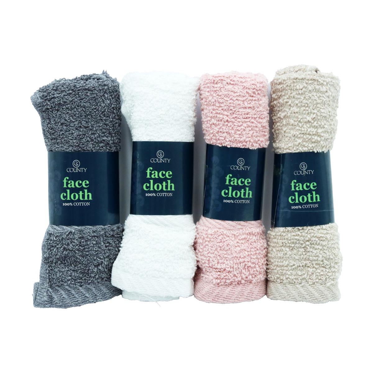Face Cloth Assorted Colour 25x25cm 100% Cotton | Discounted in Bulk