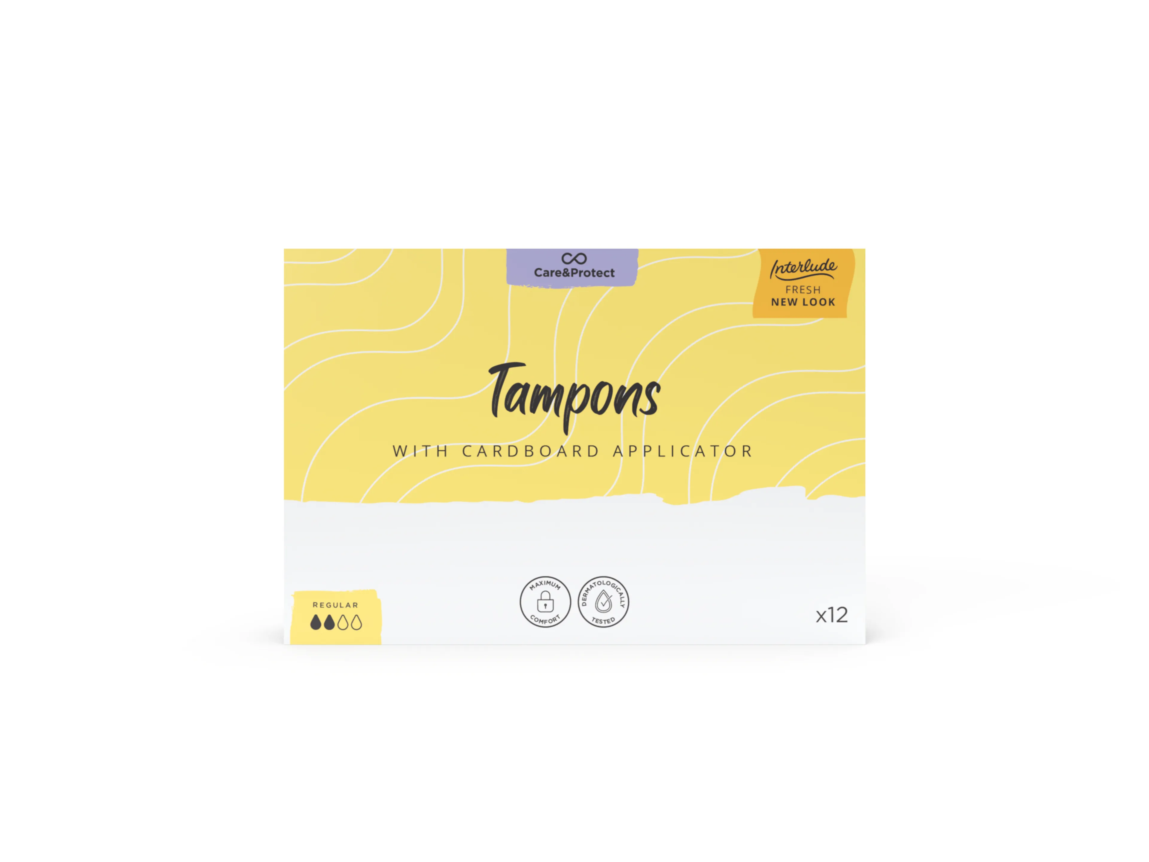 Care & Protect Interlude Tampons with Applicator Regular 12 Pack | Bulk Discounted