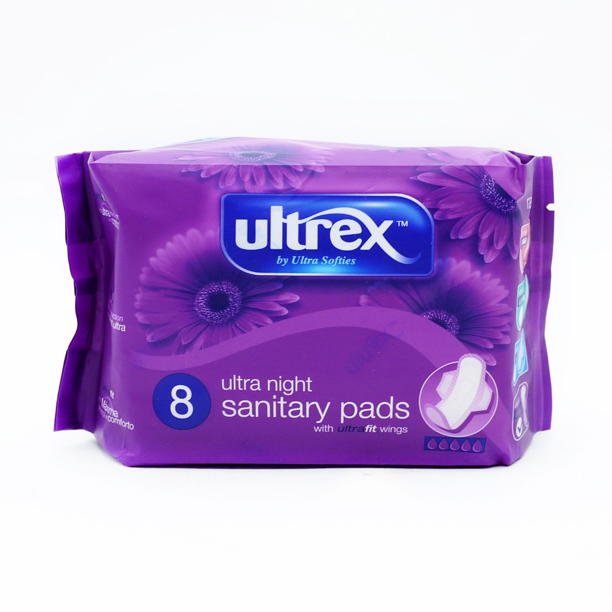 Ultrex Ultra Night Pads with Wings 8 Pack | Buy Bulk Discounted