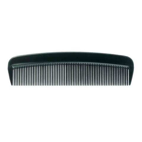 Pocket Size Black Plastic Comb 5" Unit