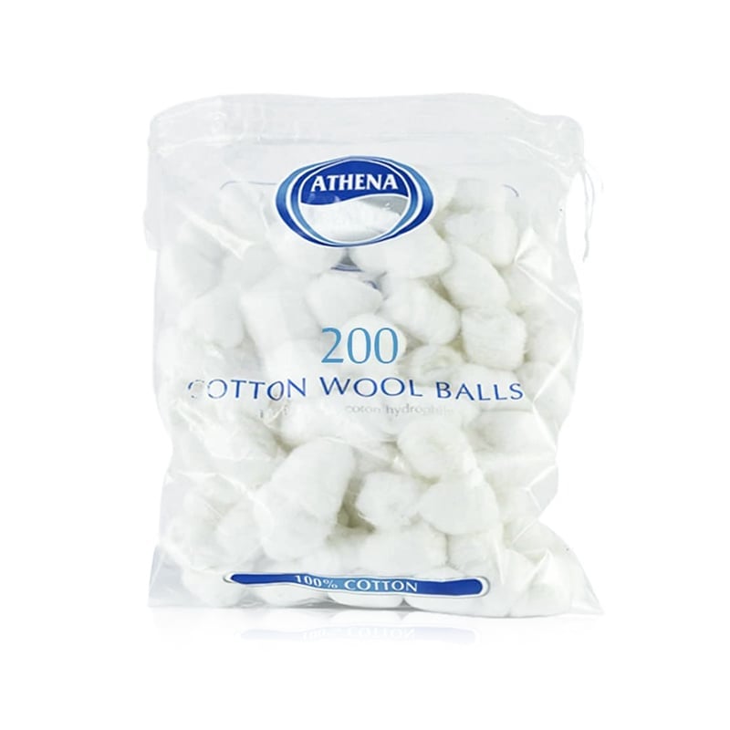 Athena Cotton Wool Balls - 200 pcs
