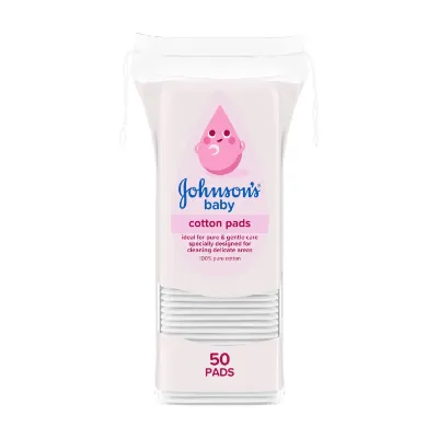 Johnson's Baby Cotton Wool Pads 50 Pack | Bulk Savings