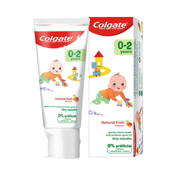 Colgate Baby Toothpaste 0-2 Years Natural Fruit Flavour 50ml