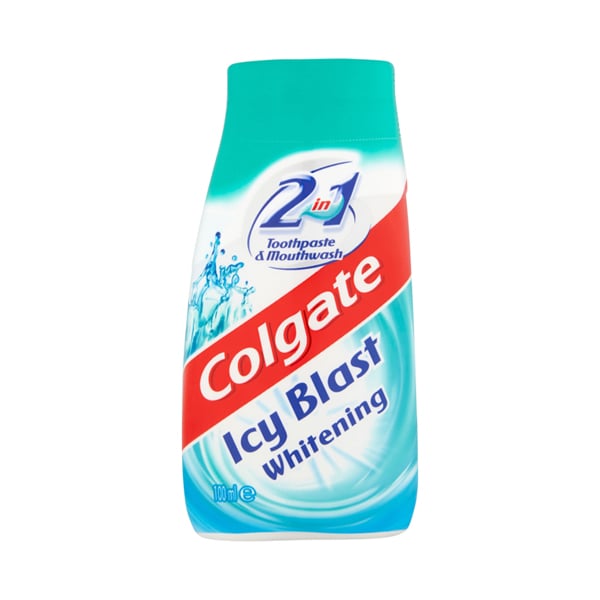 Colgate Icy Blast 2 in 1 Whitening Toothpaste & Mouthwash 100ml