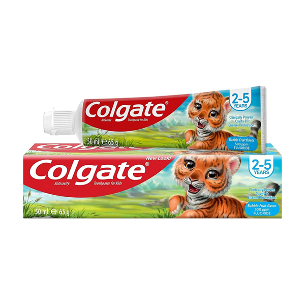 Colgate Kids Toothpaste 2-5 Years Bubble Fruit Flavour 50ml