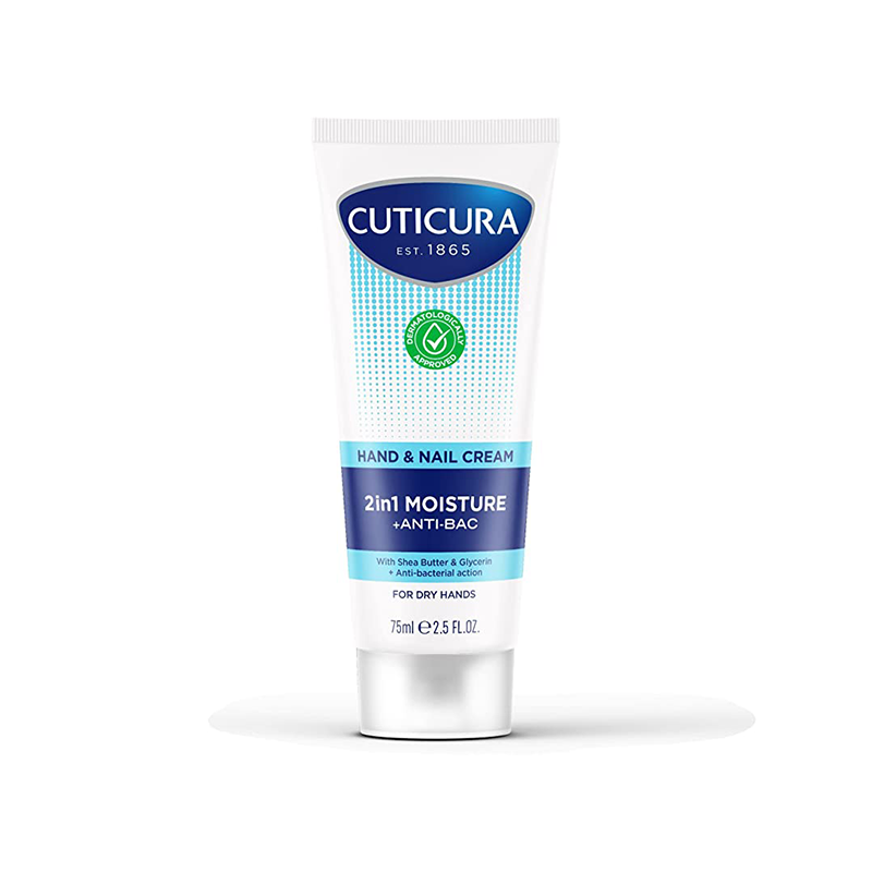 Cuticura Hand & Nail Cream 2in1 Moisture + Anti-bac 75ml