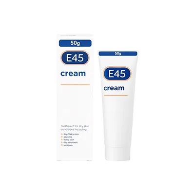 E45 Cream 50g – Treatment for Dry Skin, Eczema, and Itchy Skin
