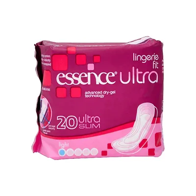 Essence Ultra Lingerie Fit Pantyliners 20 Pack - Advanced Dry-Gel Technology & Discreet Comfort