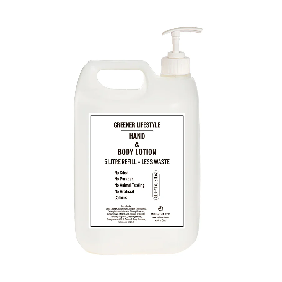 Greener Lifestyle Hand & Body Lotion 5L – With Argan Oil