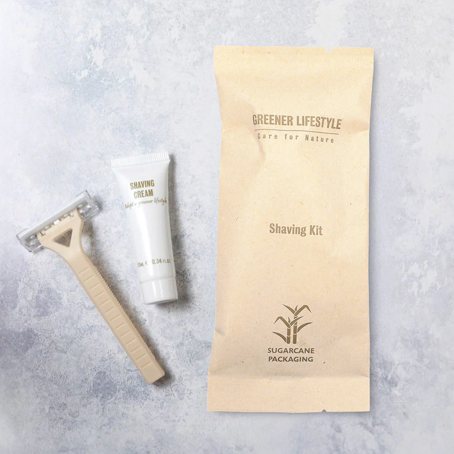 Greener Lifestyle Shaving Kit — Eco-Friendly Razor in Sugar Cane Sachet