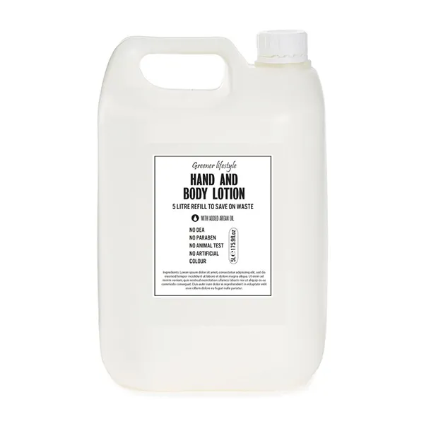 Greener Lifestyle Hand & Body Lotion 5L – With Argan Oil