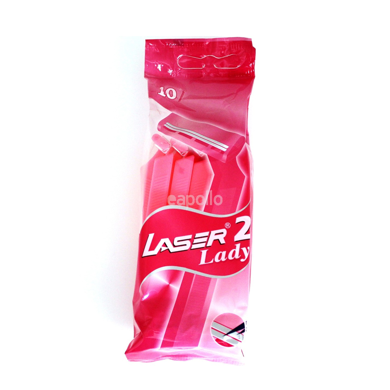 Laser 2 Lady Shaving Razors - Pack of 10 