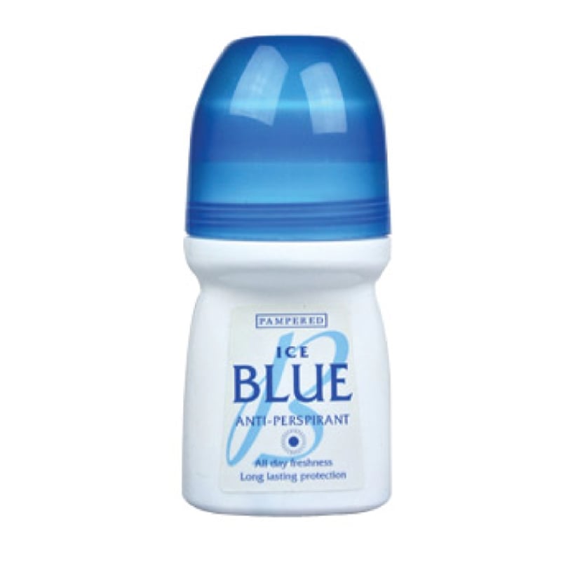 Pampered Anti-Perspirant Roll On Ice Blue Deodorant 50ml