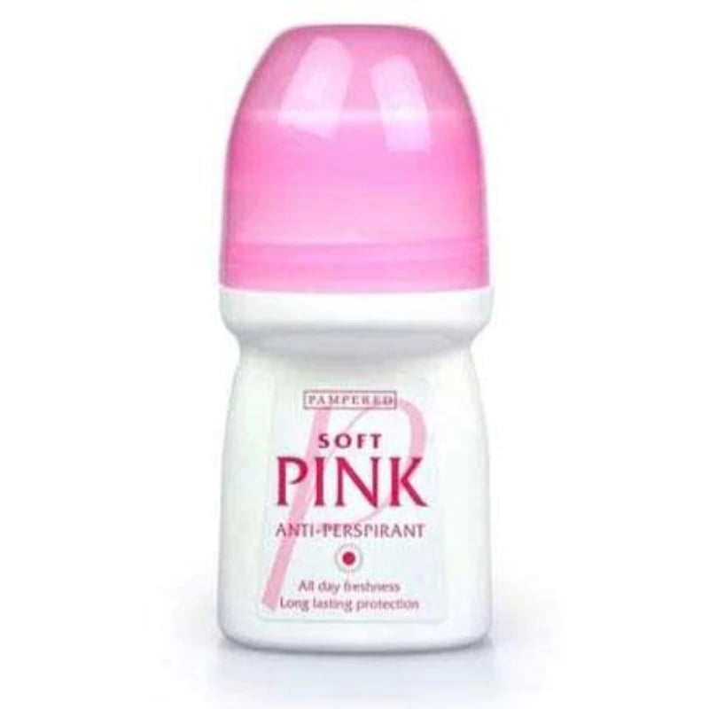 Pampered Roll On Anti-Perspirant Soft Pink Deodorant 50ml