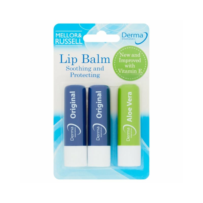 Derma Intensive Lip Balm Triple Pack