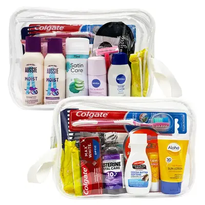 Travel Toiletries Set for Women | Mini Branded Essentials for Holidays & Hand Luggage