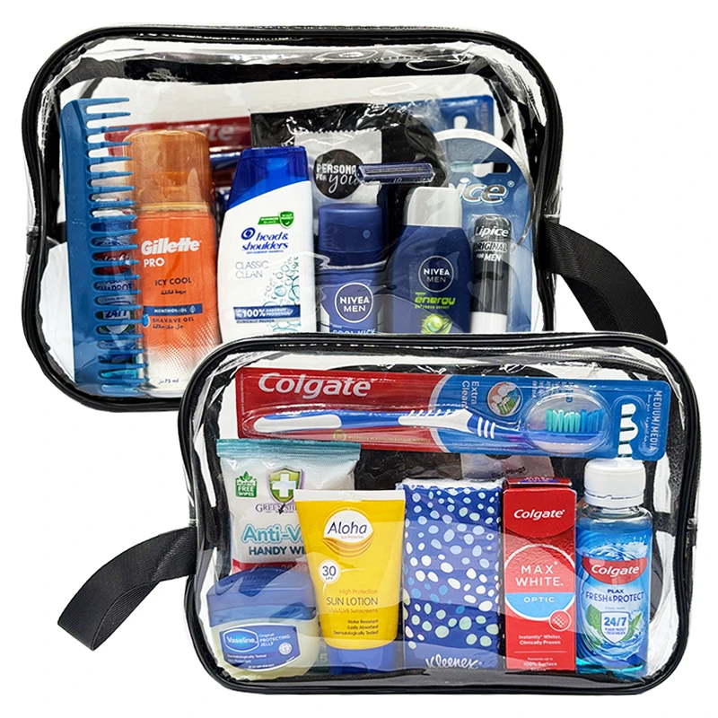 Travel Toiletries Set for Men | Mini Branded Essentials for Gym Bags & Short Trips