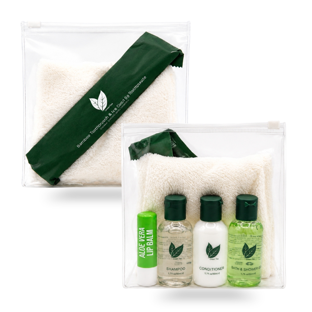 Green Tea Hygiene Kit with Bamboo Dental Kit | Charity Bulk Supplier