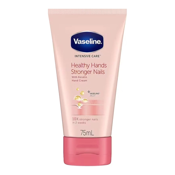 Vaseline Healthy Hands Stronger Nails Hand Cream 75ml | Bulk Buy
