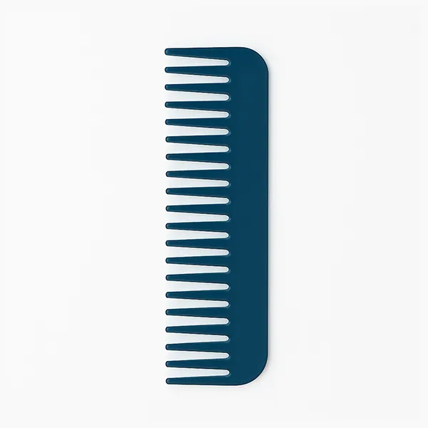 Wide Tooth Comb Blue – Detangling Comb for Travel & Hygiene Kits